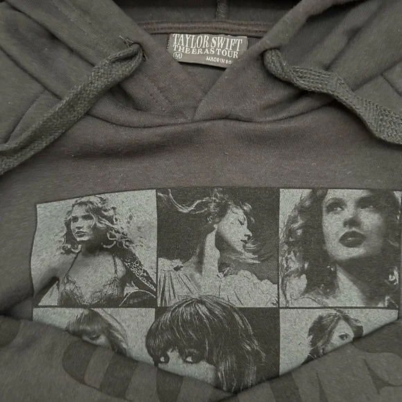 Taylor Swift Eras Tour Grey Hoodie Medium